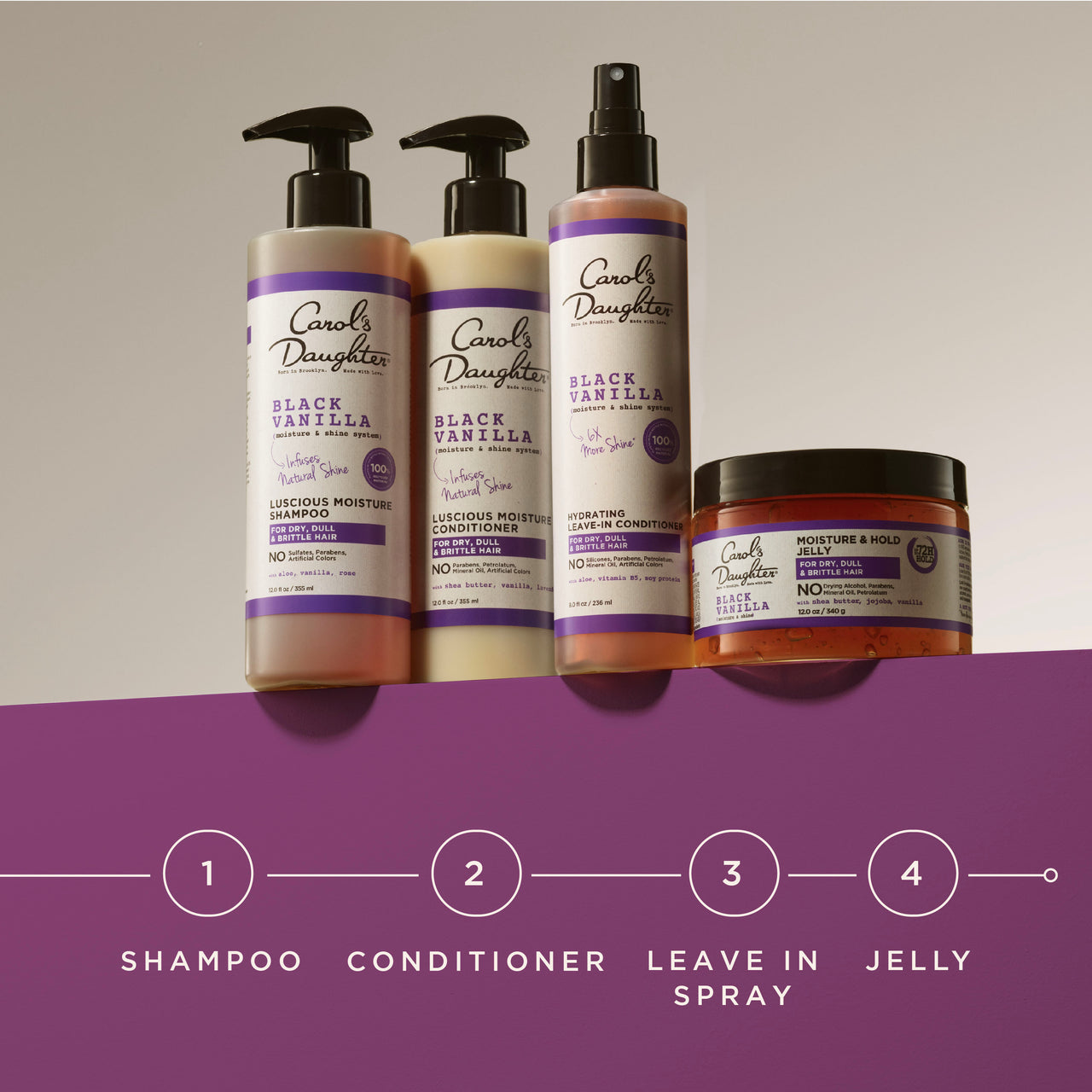Carol's Daughter Black Vanilla Sulfate-Free Shampoo, 12 fl oz