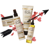 Goddess Strength Hydrating Mask, Leave in Milk, True Stretch Defining Cream and Hair & Scalp Oil Bundle