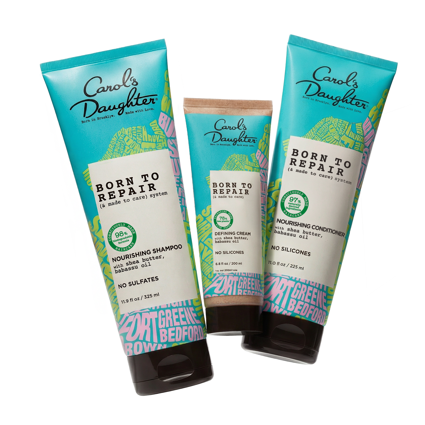 Born to Repair Shampoo, Conditioner and Leave-in Cream Bundle