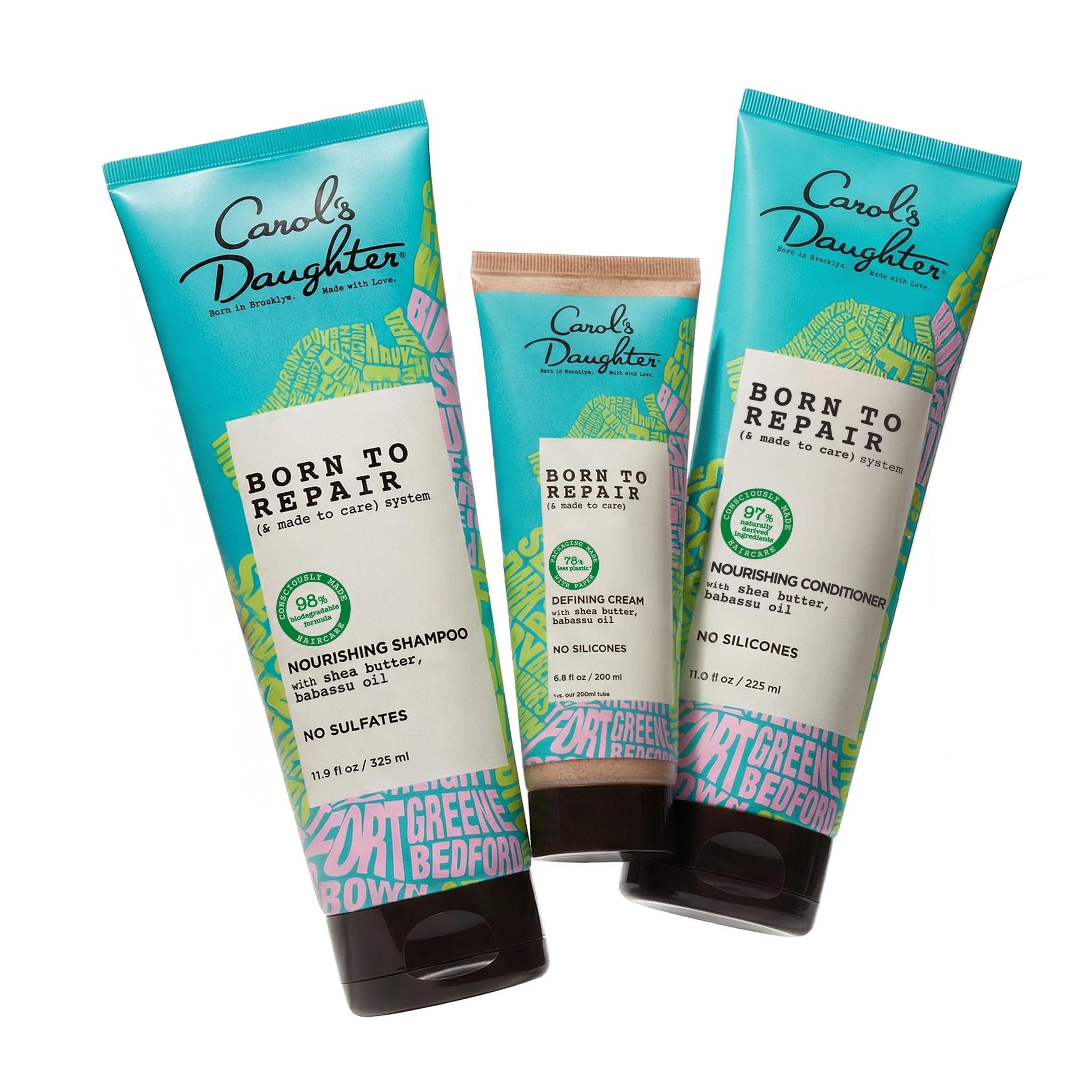 Born to Repair Shampoo, Conditioner and Leave-in Cream Bundle