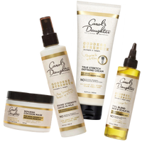 Goddess Strength Hydrating Mask, Leave in Milk, True Stretch Defining Cream and Hair & Scalp Oil Bundle