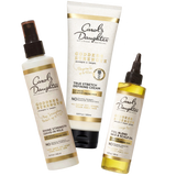 Goddess Strength Leave-in Milk, True Stretch Defining Cream and Hair & Scalp Oil Bundle